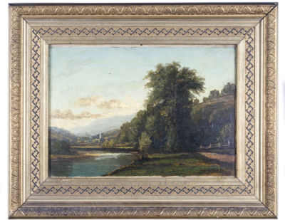 View on the Onion River, Waterbury, Vermont