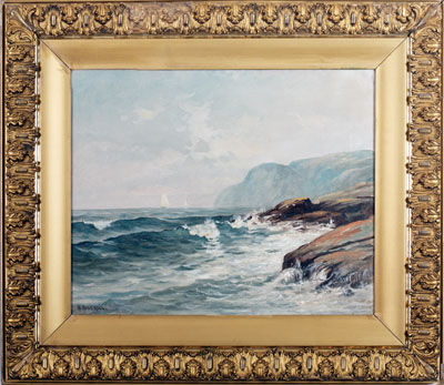 Sample artwork by Edward Burrill Jr (1835 - 1913), known for interior, figure, animal and marine painting - View similar artists and auction records