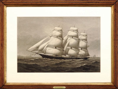 Clipper Ship Heading to Port