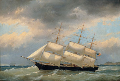 Sample artwork by Egidius Linnig (1821 - 1860), known for seascape painting, ships - View similar artists and auction records