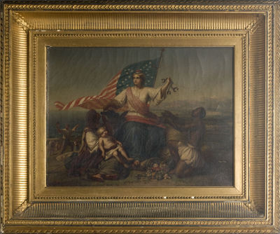 LIBERTY FREEING THE SHACKLES OF SLAVERY