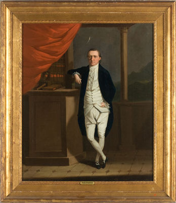 FULL-LENGTH PORTRAIT OF A GENTLEMAN IN HIS LIBRARY