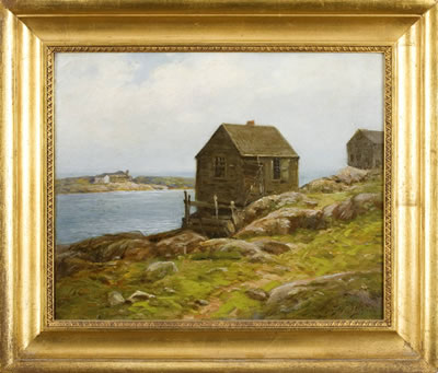 FISHING SHANTY ON A COVE