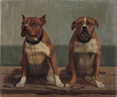 TWO ENGLISH BULLDOGS by William Bruce - Auction record, sale price, and art valuation. Compare with similar artists and explore comparable artworks.