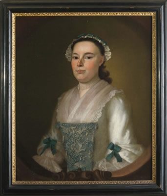 PORTRAIT OF ABIGAIL RUSSELL CURWEN, "THE LADY WITH THE STOMACHER."