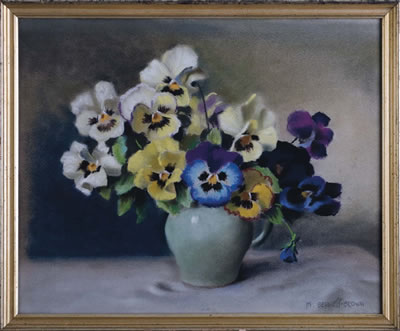 STILL-LIFE WITH PANSIES