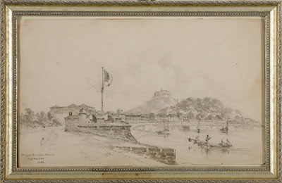 PAIR OF DRAWINGS OF THE ENVIRONS OF MACAO