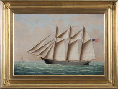 THE AMERICAN SCHOONER "MELVILLE BRYANT" OF LONG ISLAND