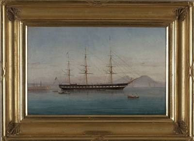 THE U.S.S. "NORTH CAROLINA" IN THE BAY OF NAPLES