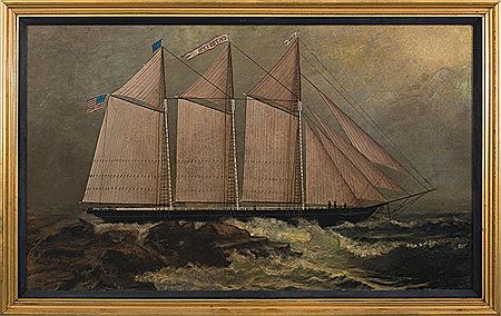 THE THREE-MASTED SCHOONER "C.H. FOSTER."