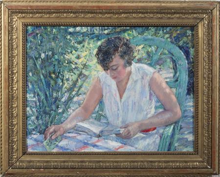 Woman Seated in a Garden by Rudolf Tewes - Auction record, sale price, and art valuation. Compare with similar artists and explore comparable artworks.