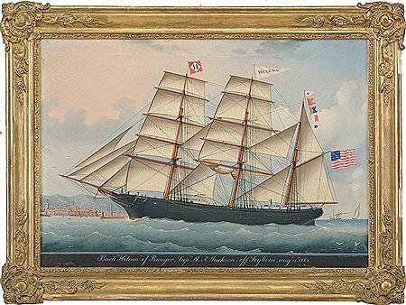 Bark "Helena" of Bangor, Captn. J.A. Jackson: Off Leghorn, August 14th, 1868
