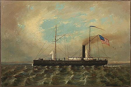 American Civil War Gunboat