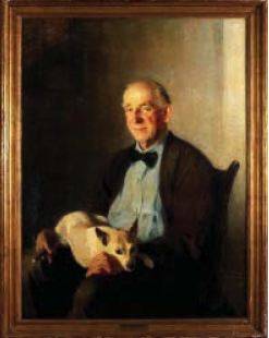 Mr. Lanthe and His Dog "Bottles"