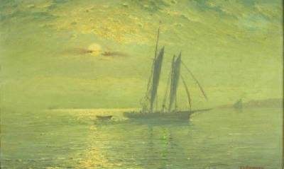 Schooner Heading to Harbor