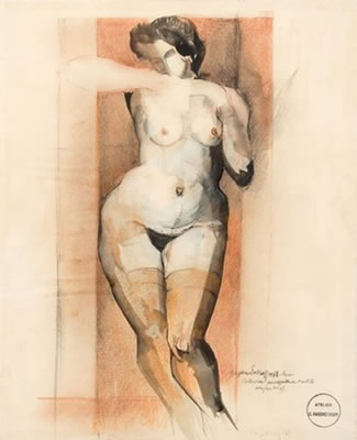 Nu féminin by Constantin Hagondokoff - Auction record, sale price, and art valuation. Compare with similar artists and explore comparable artworks.
