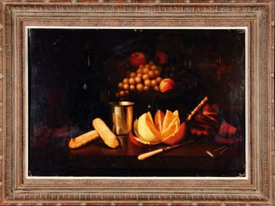 Nature morte à l'orange