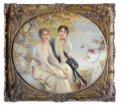 Portraits de deux jeunes femmes