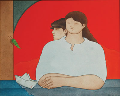 Sample artwork by Paul Del Rio (20th Century), known for painting - View similar artists and auction records