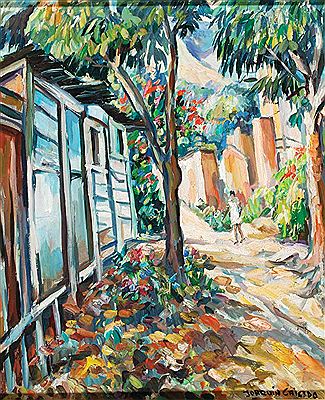 Barriada by Joaquin Caicedo - Auction record, sale price, and art valuation. Compare with similar artists and explore comparable artworks.