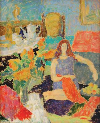Sample artwork by Manuel Mujica (20th century), known for painting - View similar artists and auction records