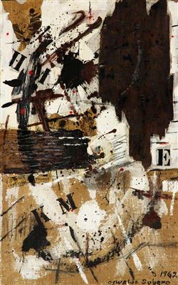 Sample artwork by Oswaldo Subero (1934 - 2016), known for abstract, geometrical abstract painting - View similar artists and auction records