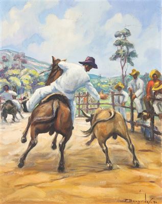 Untitled, 1956 by Pablo Benavides - Auction record, sale price, and art valuation. Compare with similar artists and explore comparable artworks.