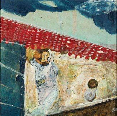 Sample artwork by Barbaro Rivas (1893 - 1967), known for naive, folk art painting - View similar artists and auction records