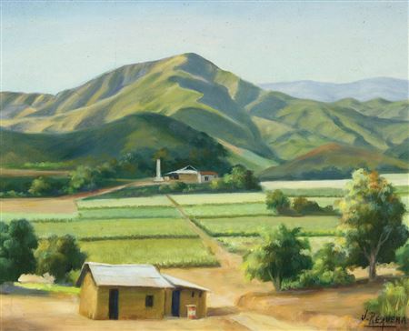 Hacienda Miranda, 1995 by Jose Requena - Auction record, sale price, and art valuation. Compare with similar artists and explore comparable artworks.