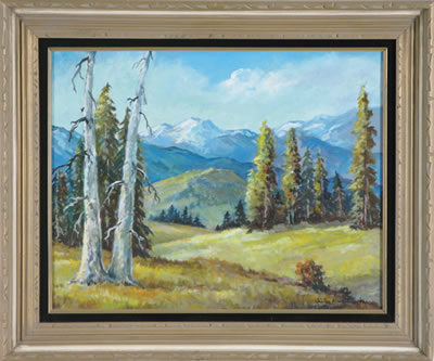 Sample artwork by Chester Glenn Murphy (1907 - 1997), known for mountain landscape and seascape easel painting, murals - View similar artists and auction records
