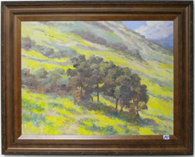 Mustard Slope by Kay Bonanno - Auction record, sale price, and art valuation. Compare with similar artists and explore comparable artworks.