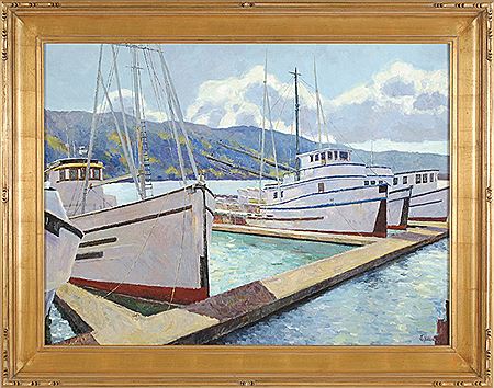 Astoria Fishing Harbour by Oleg Ulitskiy - Auction record, sale price, and art valuation. Compare with similar artists and explore comparable artworks.
