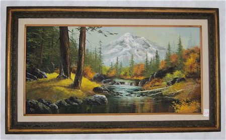 Autumn landscape with Mount Hood by Patsee Parker - Auction record, sale price, and art valuation. Compare with similar artists and explore comparable artworks.