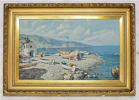 Sample artwork by Giuseppe Salvati (1900 - 1968), known for landscape paintings - View similar artists and auction records