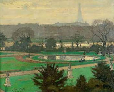 Le jardin des Tuileries en automne