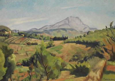 Vue de la montagne Sainte Victoire