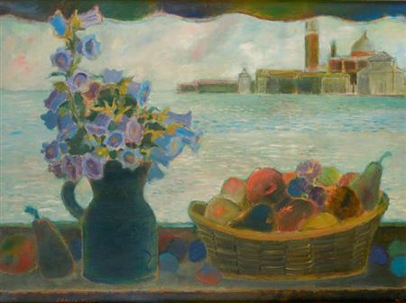 Nature morte aux campanules à Venise