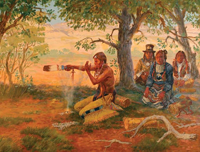 Sample artwork by David (Dave) Powell (Born 1954), known for western figure, cowboy genre - View similar artists and auction records