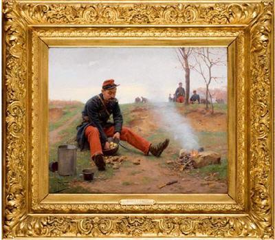 " Le cuisinier de l'escouade, 44è régiment d'infanterie " (corvée de pluches !).