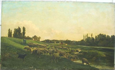 Moutons au pâturage by Clement Charles Henri Quinton - Auction record, sale price, and art valuation. Compare with similar artists and explore comparable artworks.