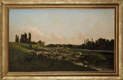 Sample artwork by Clement Charles Henri Quinton (1851 - 1920), known for landscape, equestrial genre painting, realist style - View similar artists and auction records