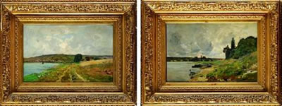 Sample artwork by Edmond Charles Joseph Yon (1836 - 1897), known for rural landscape, townscape and river view paintings, engravings - View similar artists and auction records