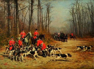 Sample artwork by Charles Olivier De Penne (1831 - 1897), known for genre, landscape, animal, wildlife - View similar artists and auction records