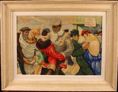 Le bal by Gaston Le Beuze - Auction record, sale price, and art valuation. Compare with similar artists and explore comparable artworks.
