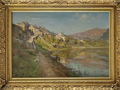 Vue du village de Revin