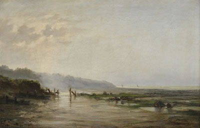 Vue d'une plage à marée basse by Jules Charles Rozier - Auction record, sale price, and art valuation. Compare with similar artists and explore comparable artworks.