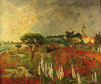 Village en automne