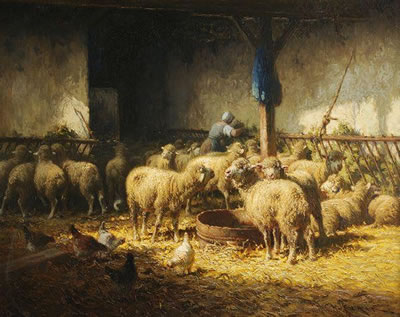 Moutons dans la bergerie by Charles Clair - Auction record, sale price, and art valuation. Compare with similar artists and explore comparable artworks.