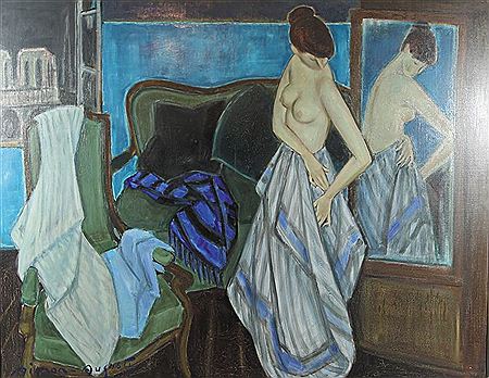 Nu dans l'atelier