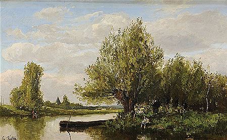 Pêcheur sur la rivière